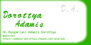 dorottya adamis business card